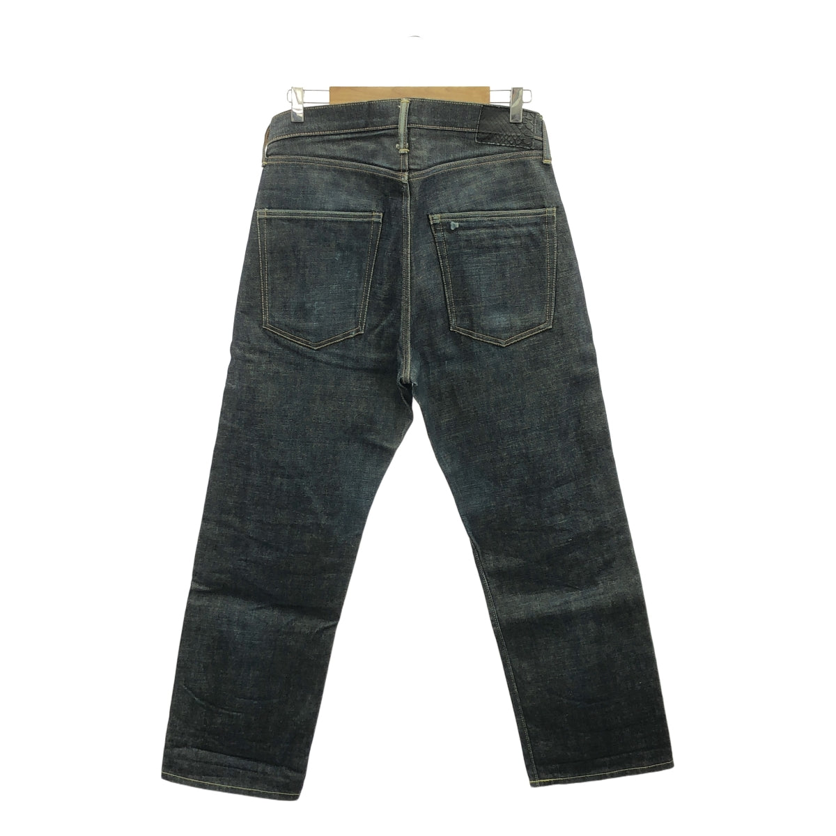 visvim / ビズビム | レザーパッチ デニム セルビッチパンツ | 32 | インディゴ | メンズ
