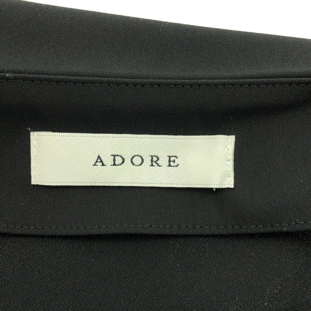 ADORE / アドーア | ライトジョーゼット ワンピース | 36 | ブラック | レディース