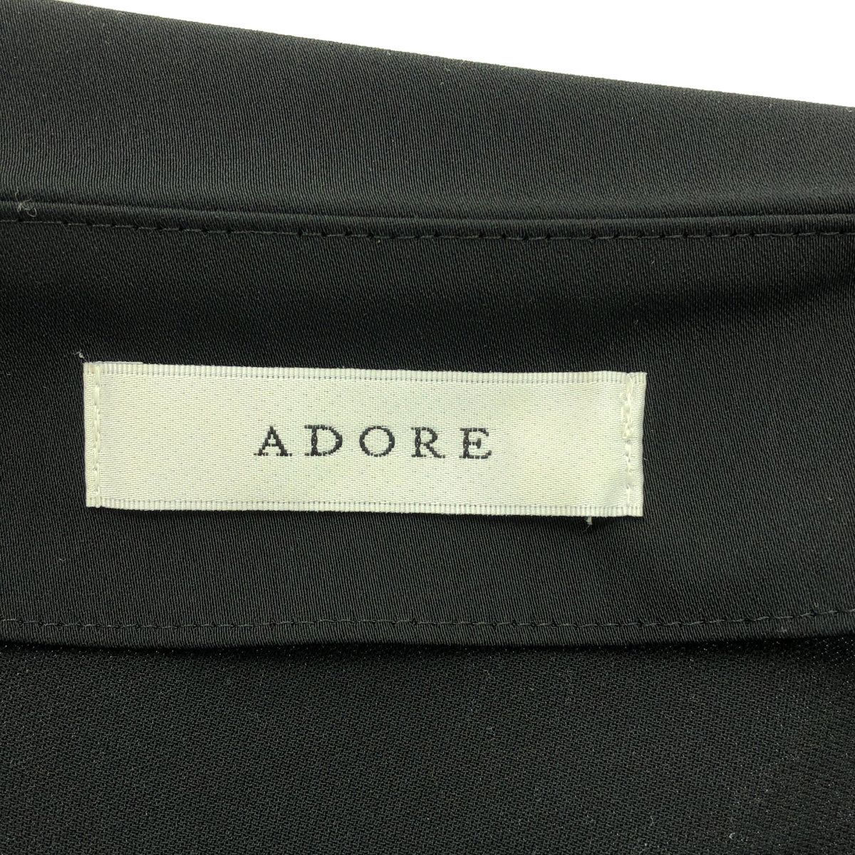 ADORE / アドーア | ライトジョーゼット ワンピース | 36 | ブラック | レディース