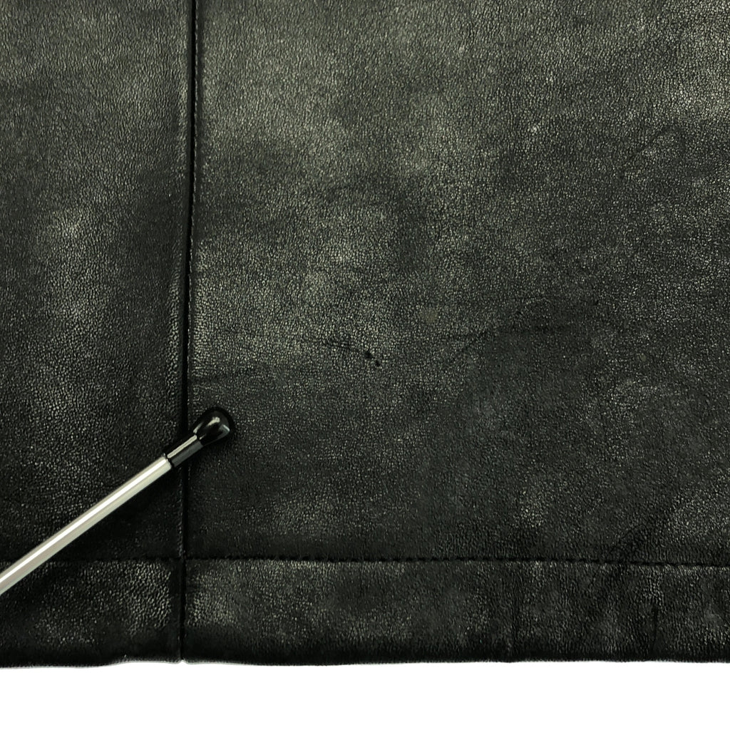 ink  / インク | ボア ショールカラー レザージャケット | ブラック | メンズ