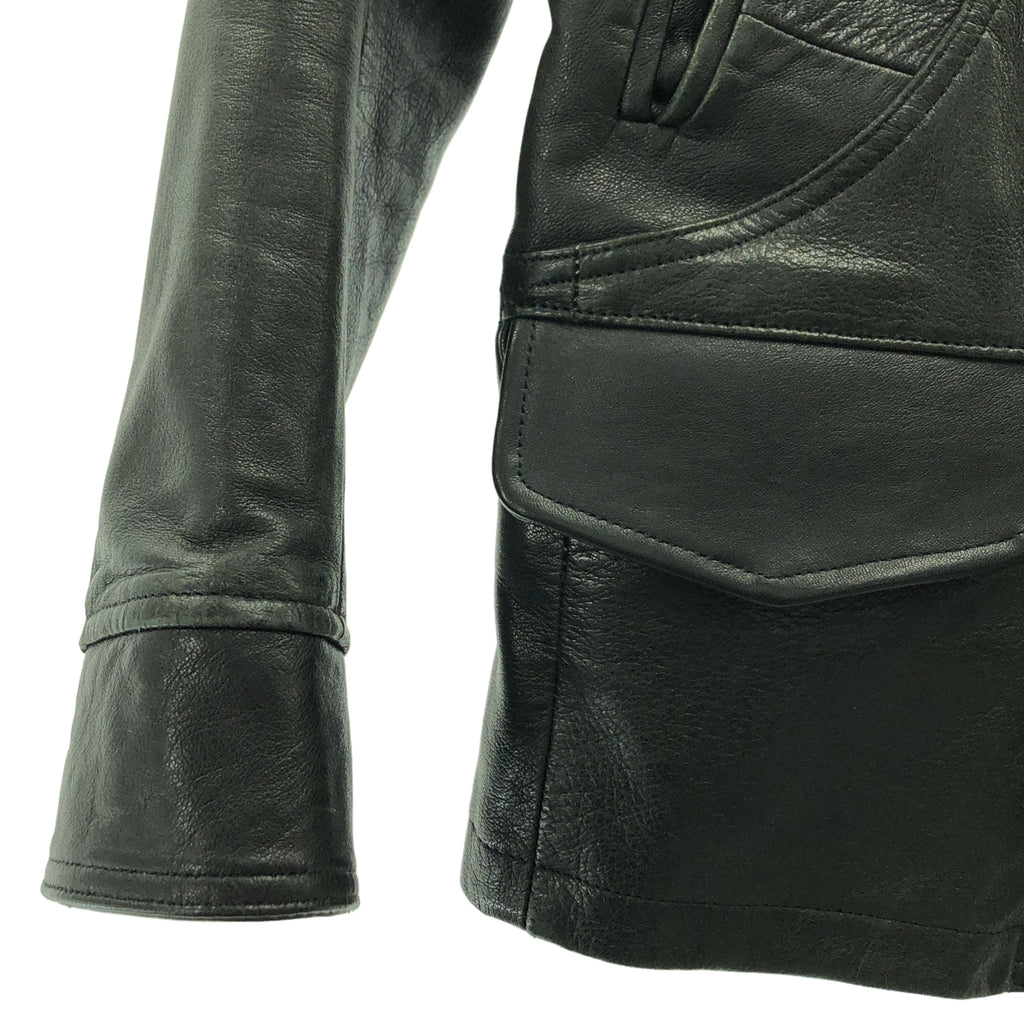 ink  / インク | ボア ショールカラー レザージャケット | ブラック | メンズ