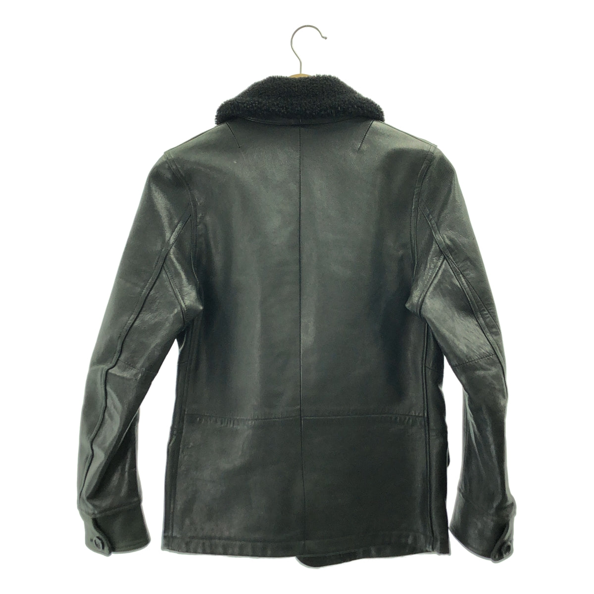 ink  / インク | ボア ショールカラー レザージャケット | ブラック | メンズ