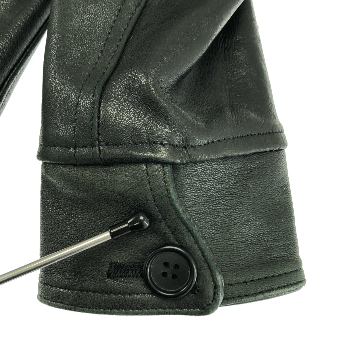 ink  / インク | ボア ショールカラー レザージャケット | ブラック | メンズ