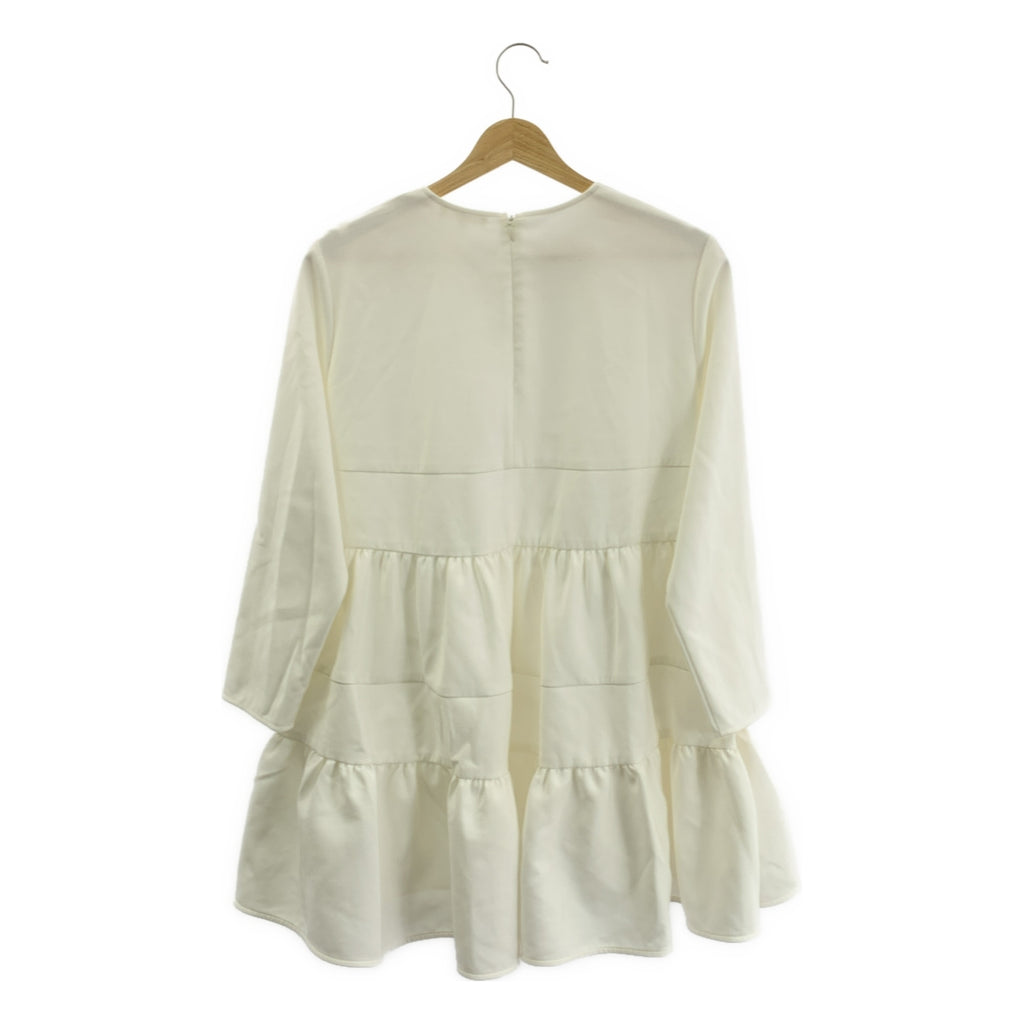 yori / 요리 | 매트 더블 크로스 티어드 블라우스 컷소우 | 38 | 여성