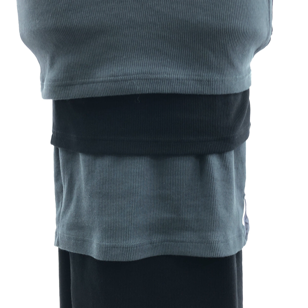 Y/PROJECT / ワイプロジェクト | リブ チュール レイヤード ワンピース | S | レディース