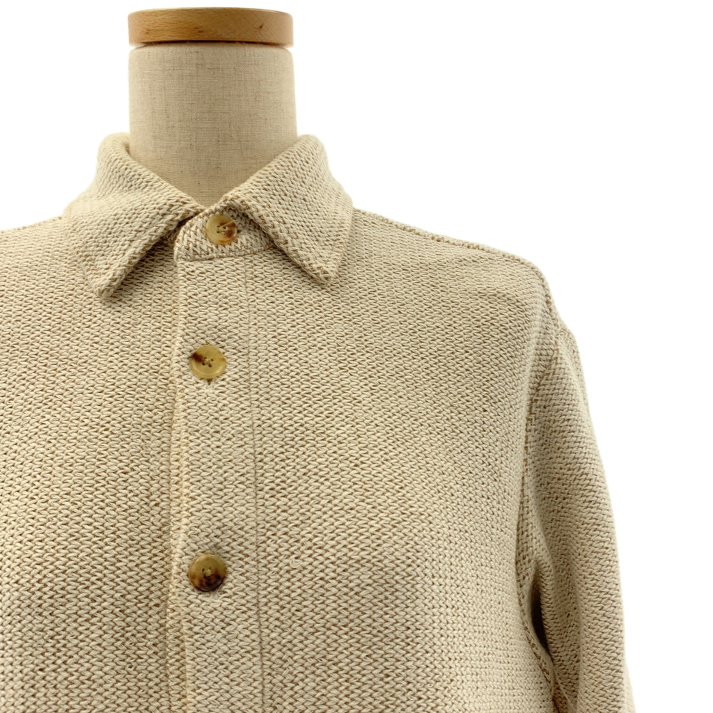 AURALEE / オーラリー | 2020AW | WOOL COTTON HEAVY MESH ONE-PIECE / オーバシルエット シャツ ワンピース | 0 | レディース