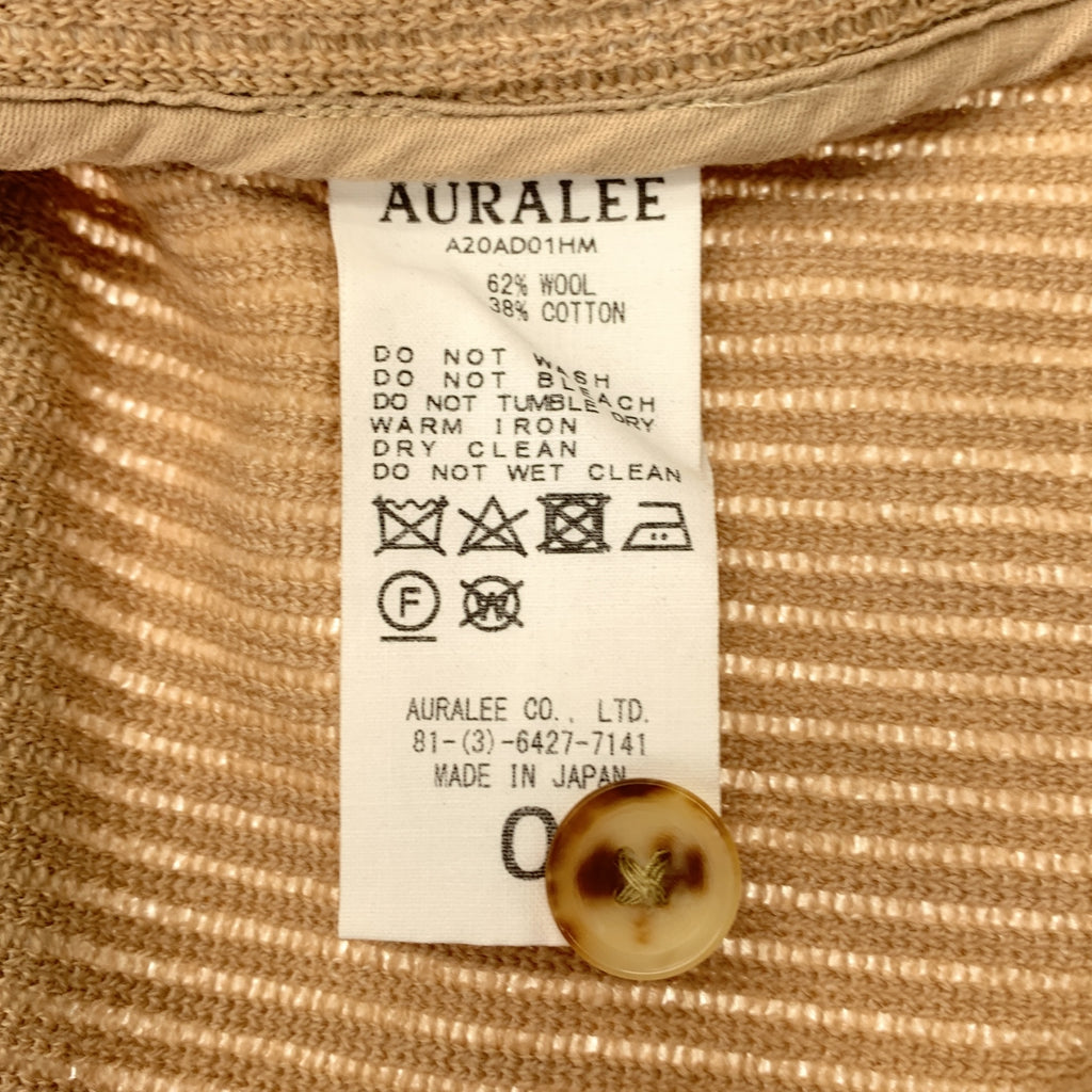 AURALEE / オーラリー | 2020AW | WOOL COTTON HEAVY MESH ONE-PIECE / オーバシルエット シャツ ワンピース | 0 | レディース