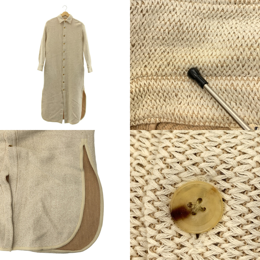 AURALEE / オーラリー | 2020AW | WOOL COTTON HEAVY MESH ONE-PIECE / オーバシルエット シャツ ワンピース | 0 | レディース