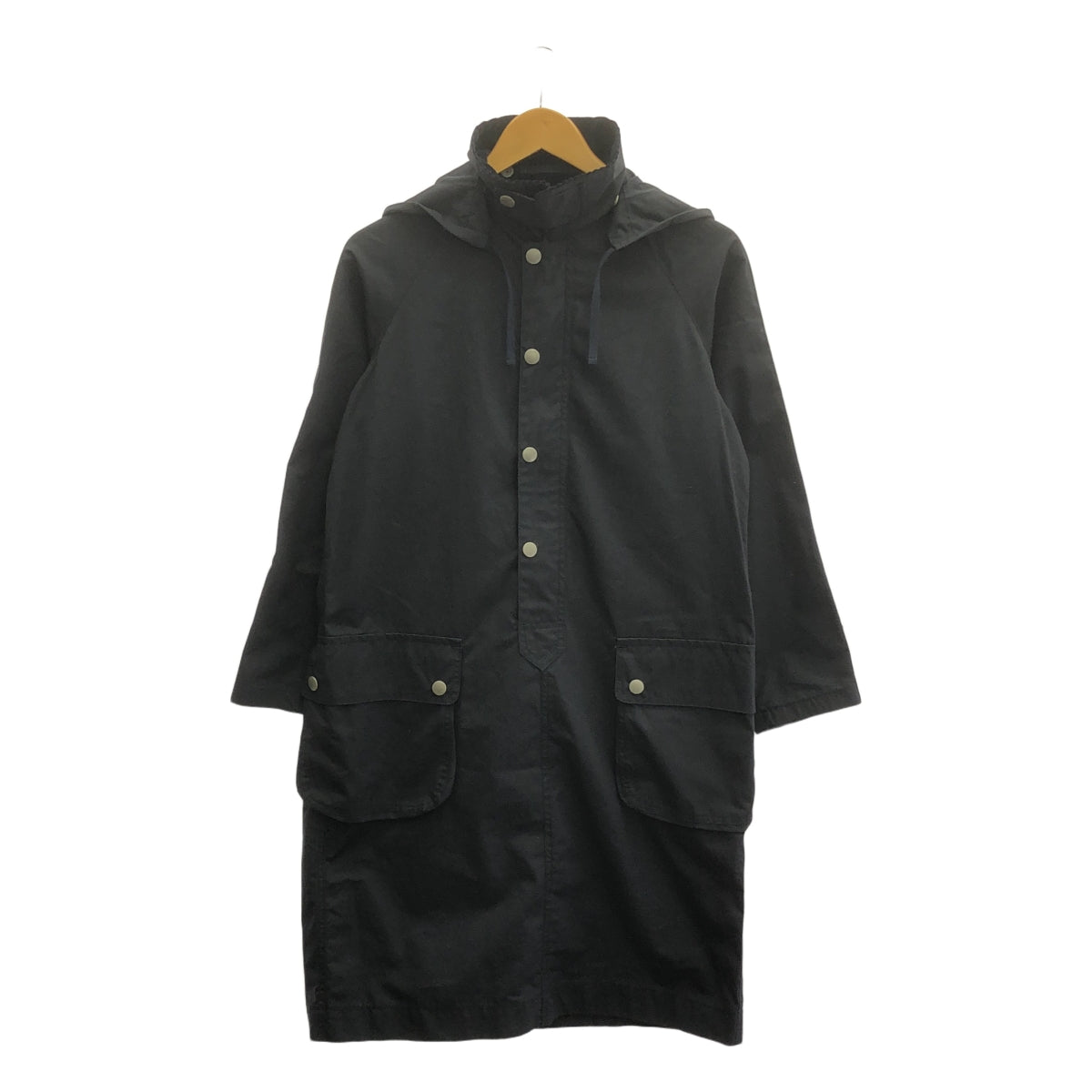 【美品】  NIGEL CABOURN / ナイジェルケーボン | ラグランスリーブ プルオーバー コート | 8 | ネイビー | レディース