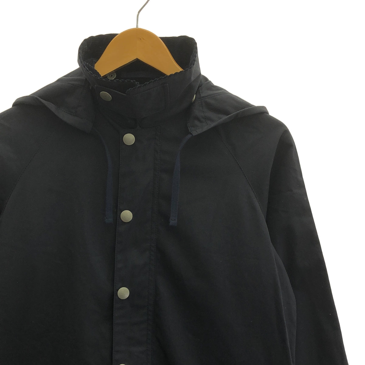 【美品】  NIGEL CABOURN / ナイジェルケーボン | ラグランスリーブ プルオーバー コート | 8 | ネイビー | レディース