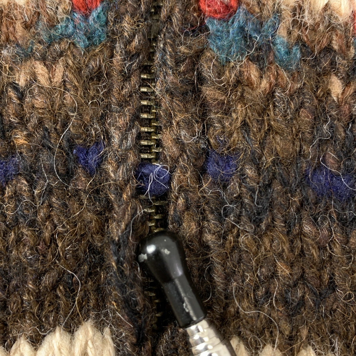 拉爾夫勞倫 | 美洲原住民印花羊毛羊駝拉鍊針織外套 | 小碼 | 多色 | 男款