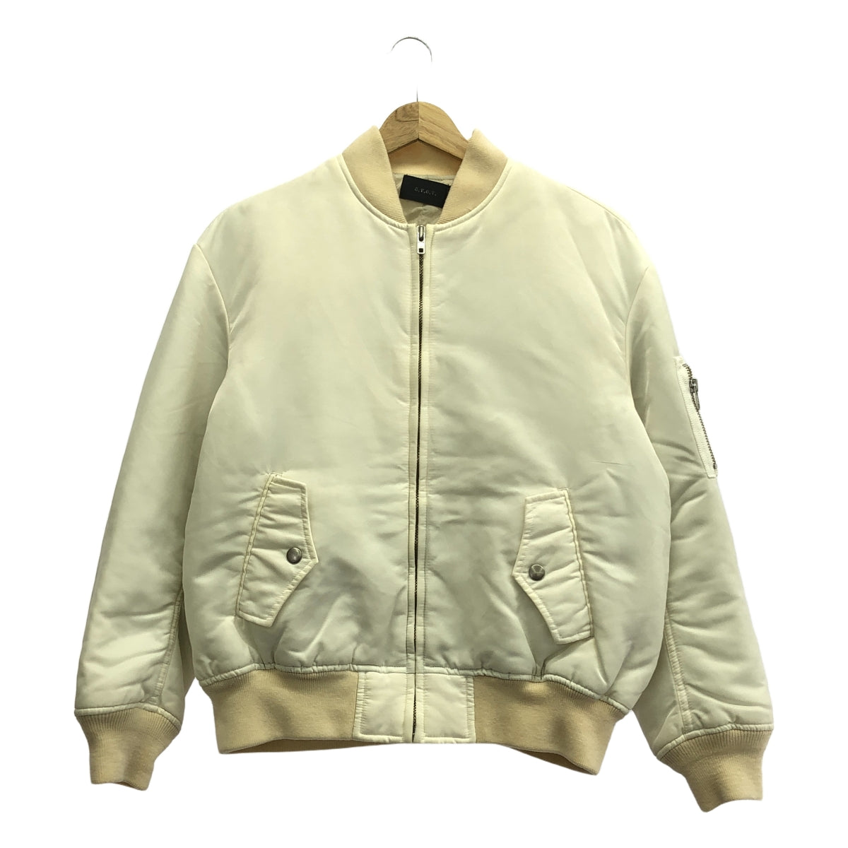 GVGV / 지비지비 | LACE UP MA-1 BLOUSON 블루존 재킷 | 34 | 화이트 | 여성