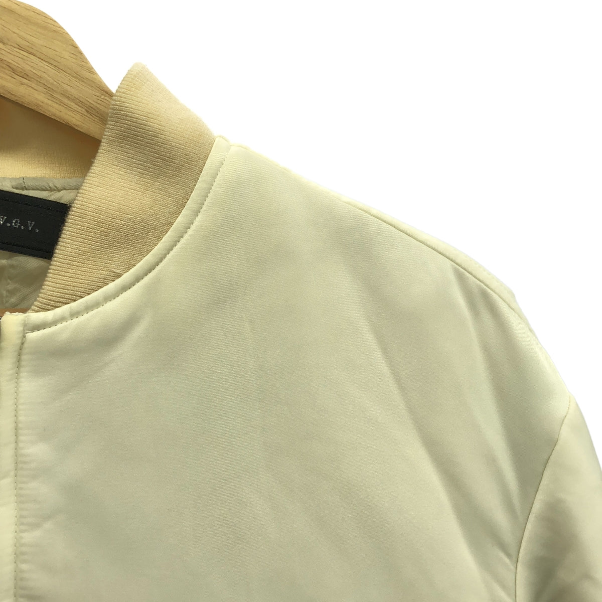 GVGV / 지비지비 | LACE UP MA-1 BLOUSON 블루존 재킷 | 34 | 화이트 | 여성