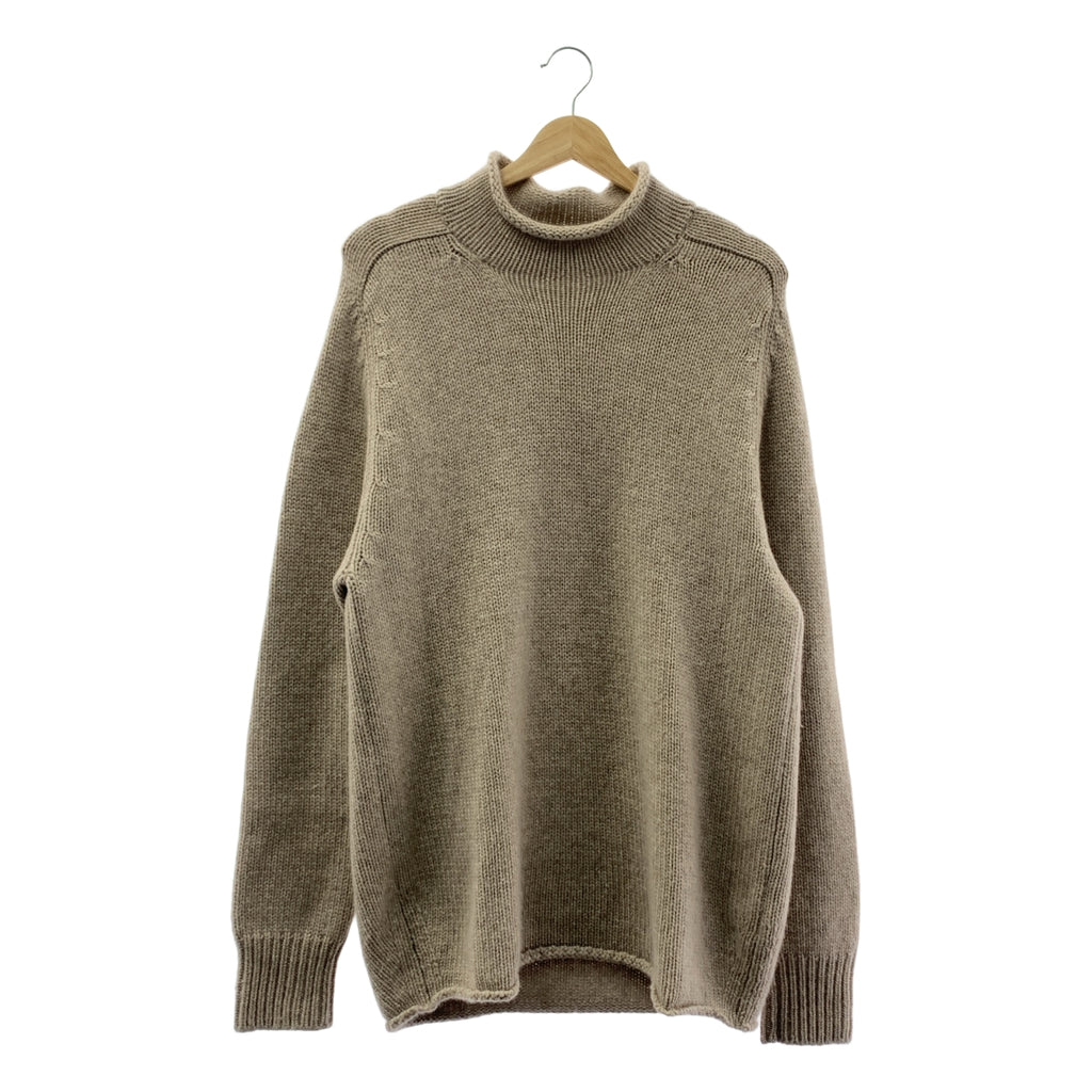 【美品】  MAATEE&SONS / マーティー&サンズ | ROLLNECK P/O SWEATER カシミヤ ロールネック プルオーバー ニット | 2 | ベージュ | メンズ