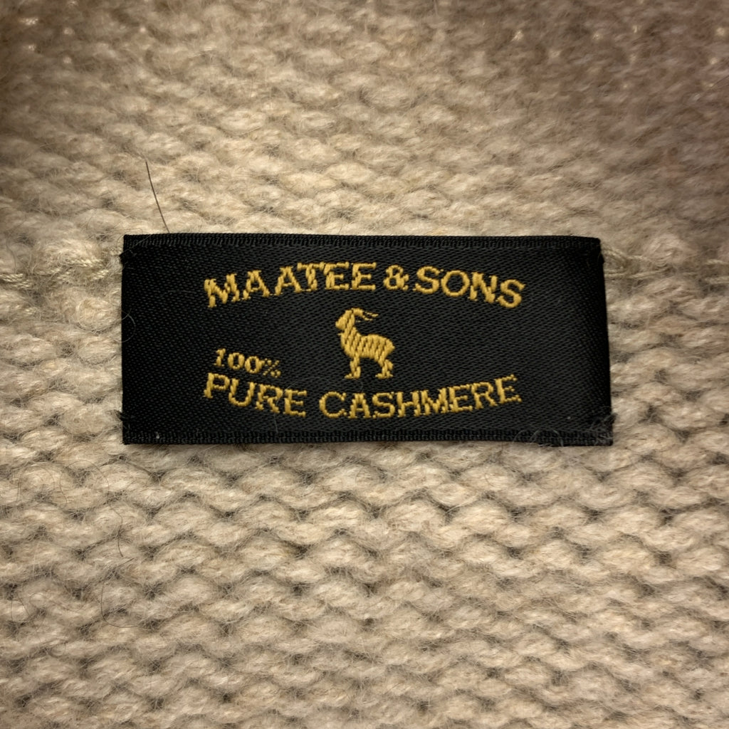 【美品】  MAATEE&SONS / マーティー&サンズ | ROLLNECK P/O SWEATER カシミヤ ロールネック プルオーバー ニット | 2 | ベージュ | メンズ