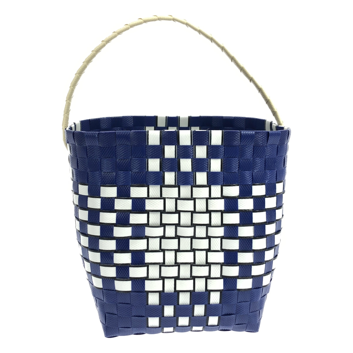 MARNI / Marni | MARNI MARKET One-handle basket bag | Navy/White | Women's