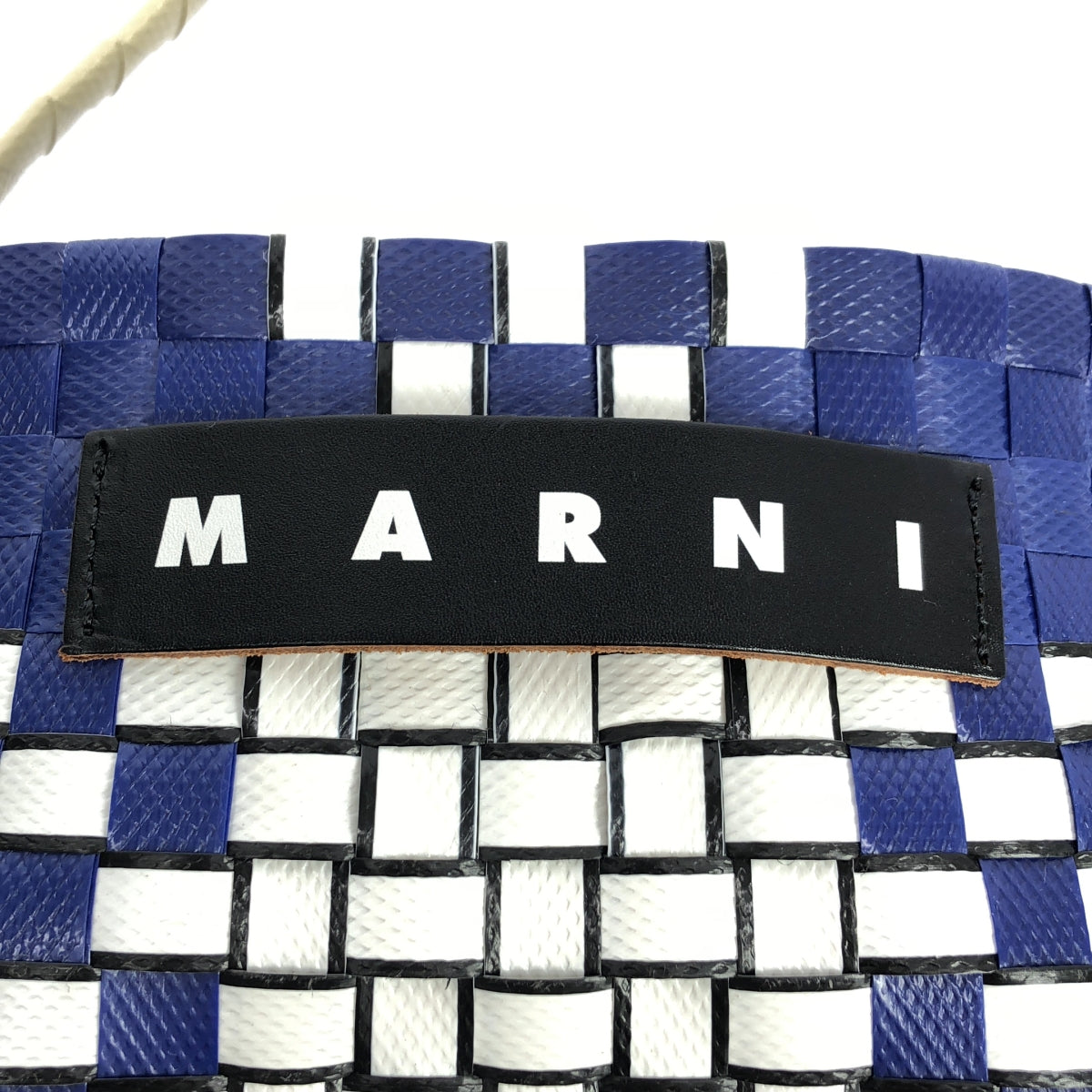 MARNI / Marni | MARNI MARKET One-handle basket bag | Navy/White | Women's