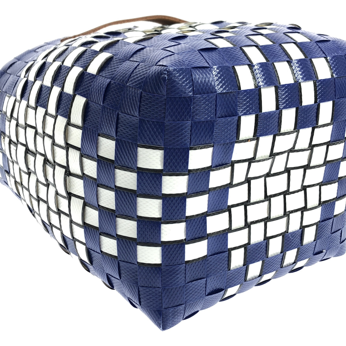 MARNI / Marni | MARNI MARKET One-handle basket bag | Navy/White | Women's