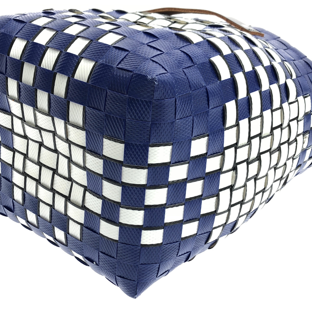 MARNI / Marni | MARNI MARKET One-handle basket bag | Navy/White | Women's