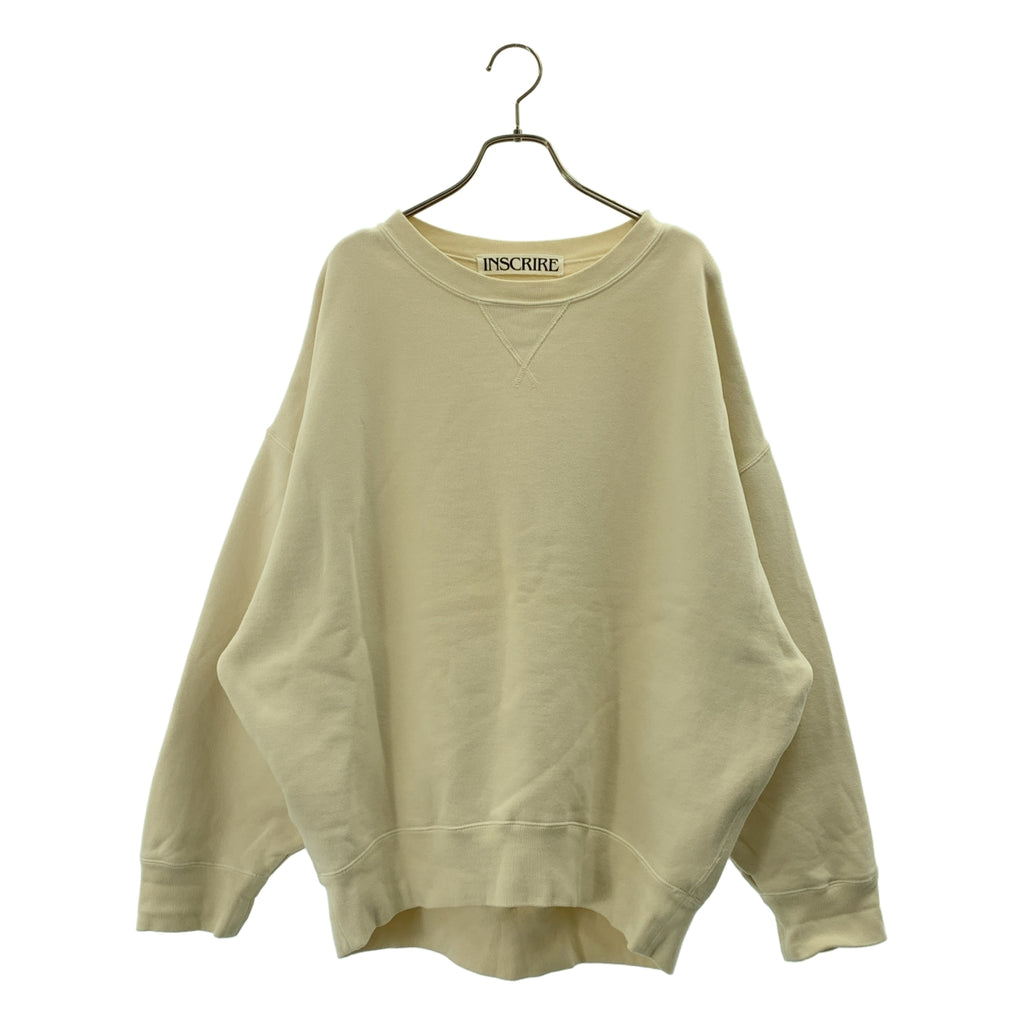 INSCRIRE / アンスクリア | オーバーシルエット スウェット トレーナー | F | レディース