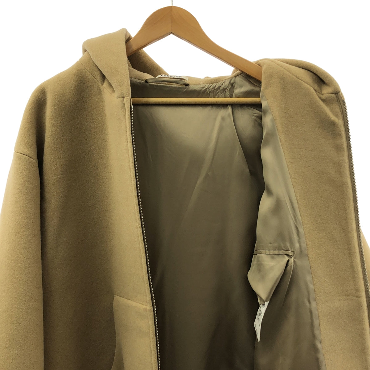 【미품】 AURALEE / 오라리 | 2024AW | DOUBLE CLOTH HEAVY WOOL PILE ZIP HOODIE 헤비 울 지퍼 파커 | 4 |