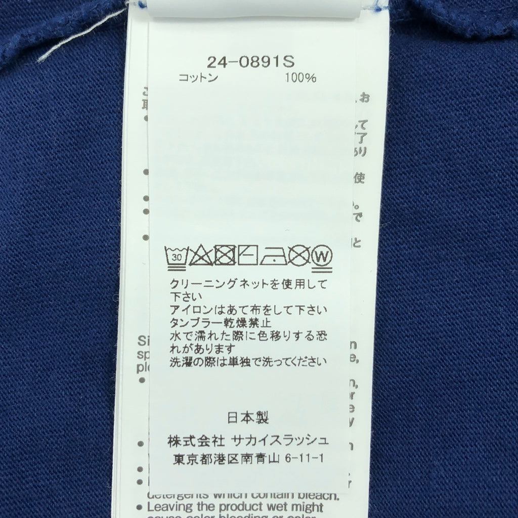 sacai / Sacai | 2024AW | Bill Cunningham 圖案印花 T 卹 | 2 | 海軍藍 | 男款