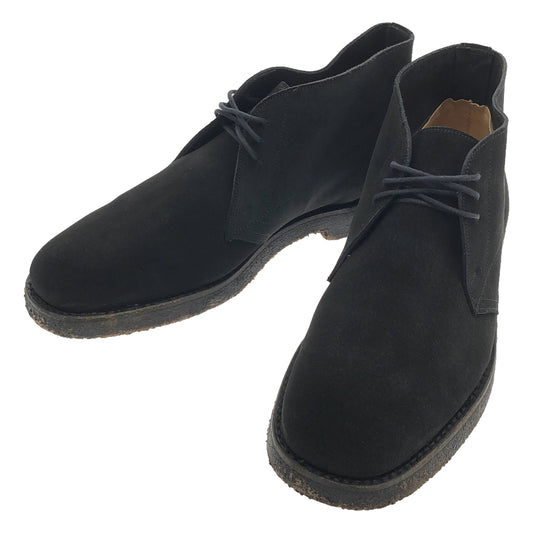 [Good Condition] JOHN SPENCER | British-made suede leather chukka boots | Size 9/E | Black | Men's