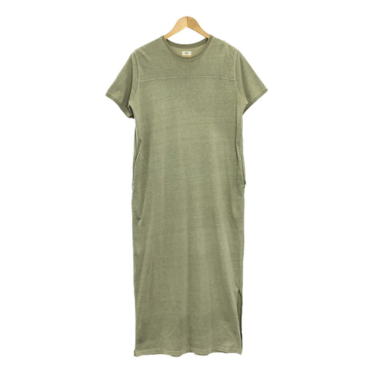 RHC Ron Herman | Pocket slit crew neck cut and sew dress | S | Green | Women's