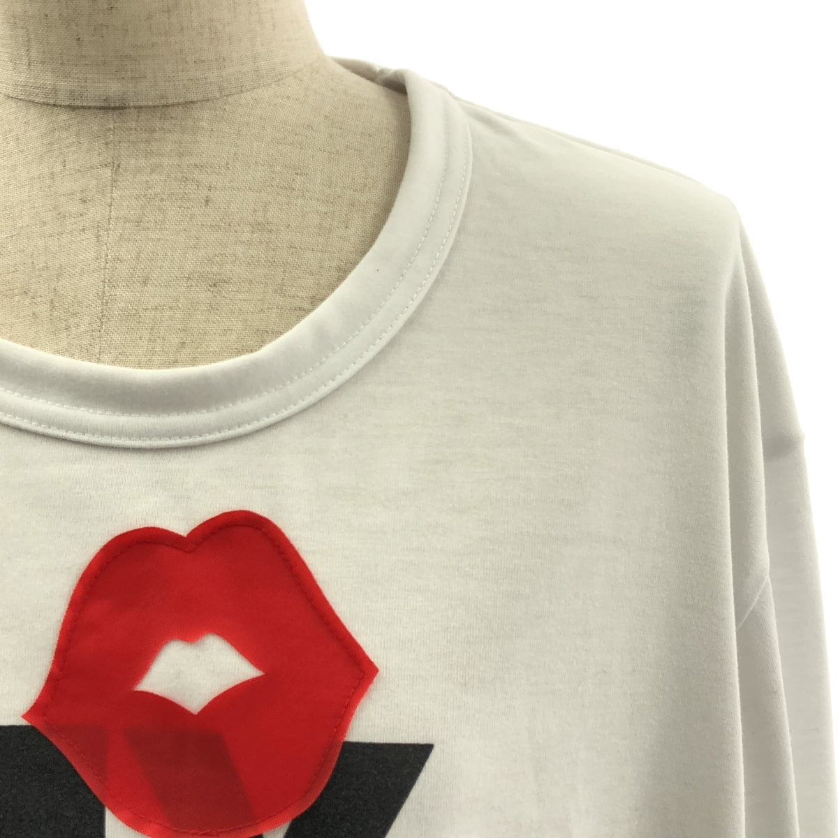 COMME des GARCONS HOMME PLUS / コムデギャルソンオムプリュス | 2024SS | ポリエステル ロゴプリント リップパッチ ロングカットソー | L | メンズ