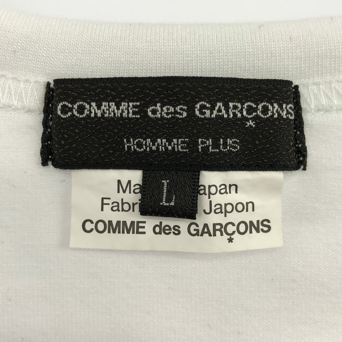 COMME des GARCONS HOMME PLUS / コムデギャルソンオムプリュス | 2024SS | ポリエステル ロゴプリント リップパッチ ロングカットソー | L | メンズ