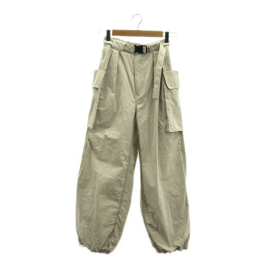PHEENY / フィーニー | 2024SS | COTTON NYLON DUMP MILITARY PANTS / ミリタリー パンツ | 1 | レディース