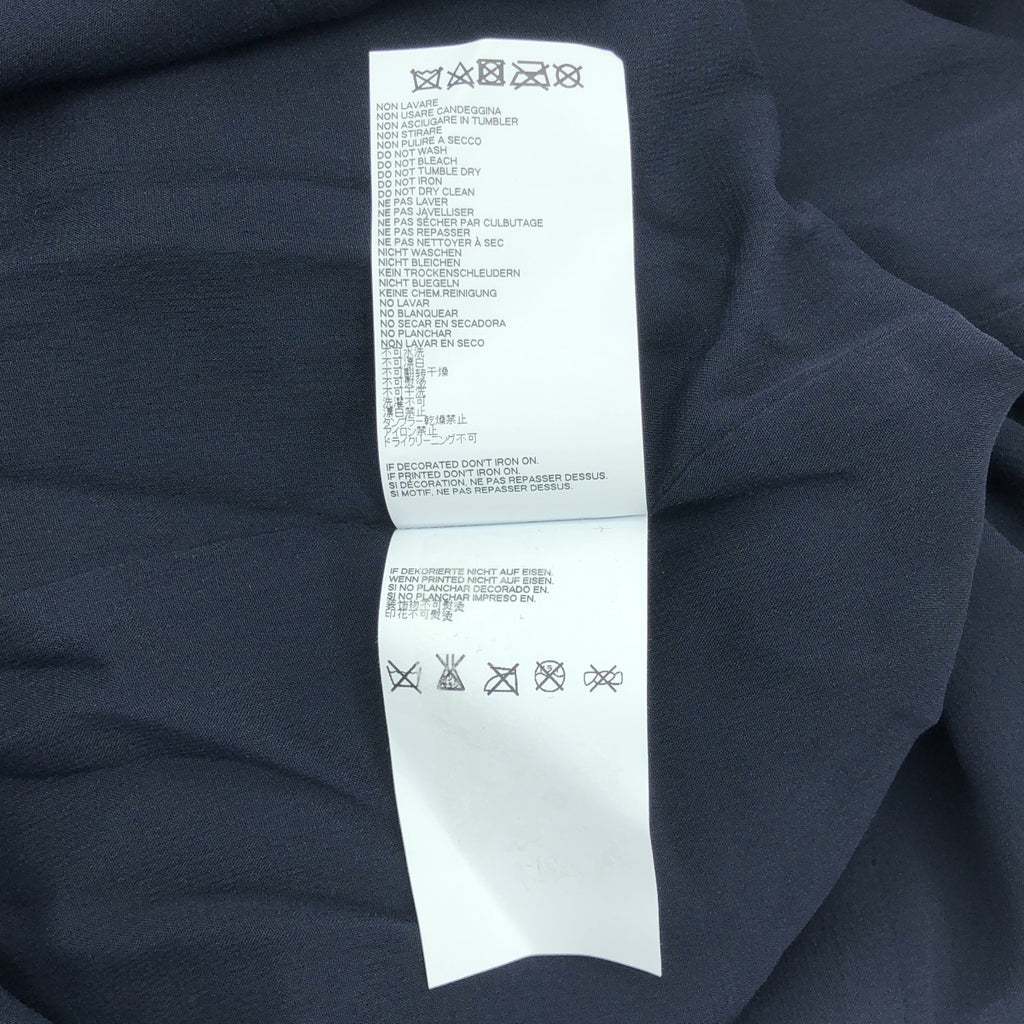 Maison Margiela | 2017SS | 絲滑人造絲雪紡洋裝 | 40 | 海軍藍 | 女款