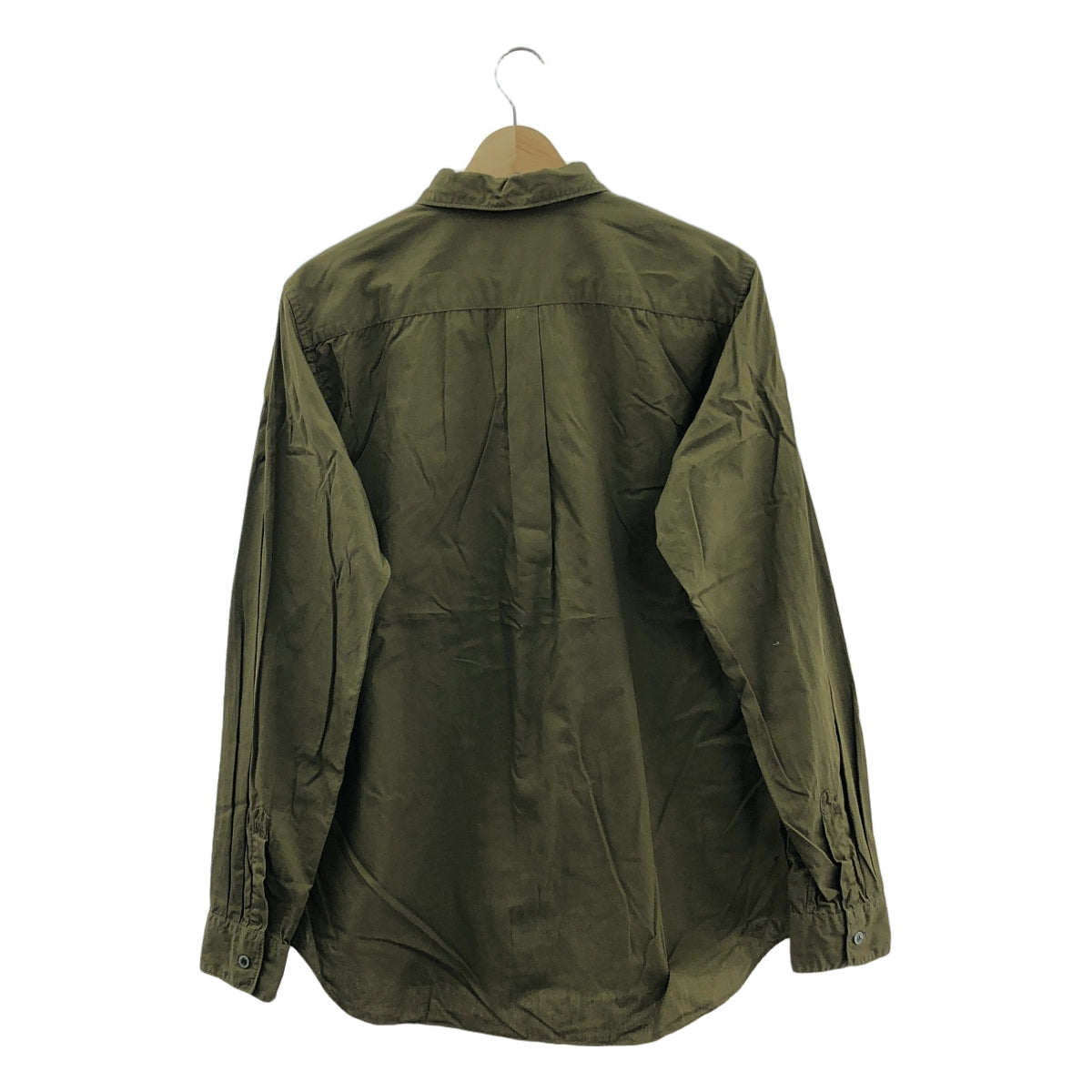 BLACK COMME des GARCONS / 블랙콤 데 갤슨 | 2014AW | 빅 버튼 레귤러 컬러 셔츠 | L | 올리브 | 남성