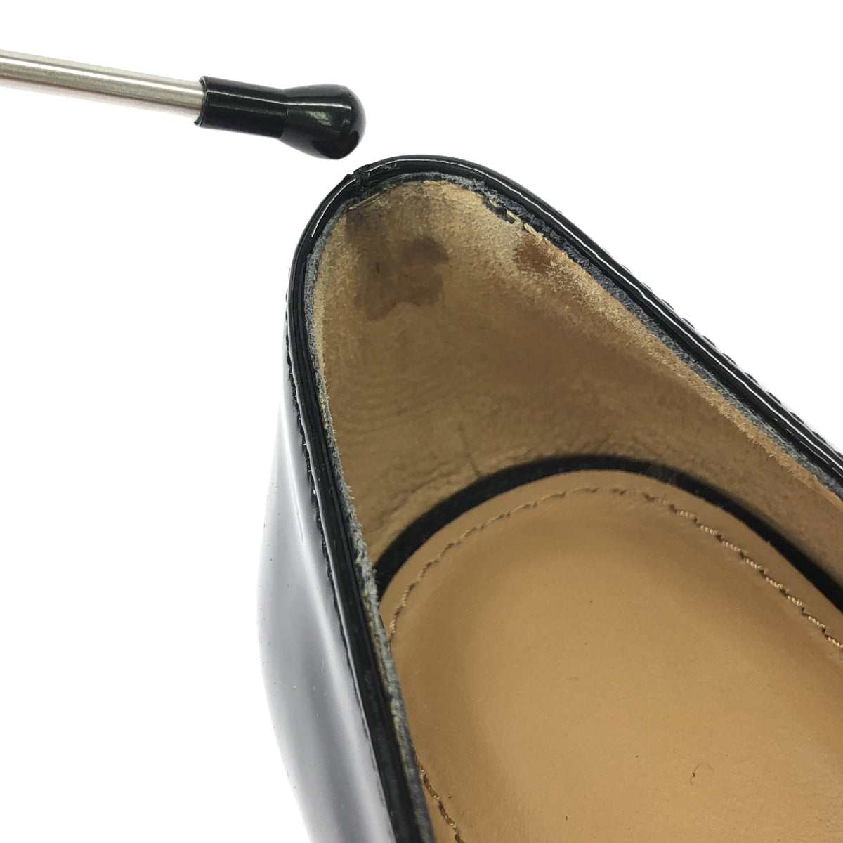 Salvatore Ferragamo | 漆皮標誌平底高跟鞋 | 尺寸 5 | 黑色 | 女款