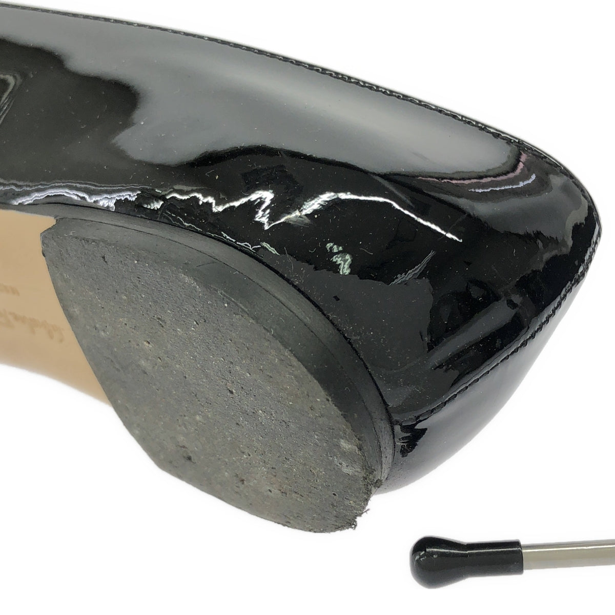 Salvatore Ferragamo | 漆皮標誌平底高跟鞋 | 尺寸 5 | 黑色 | 女款