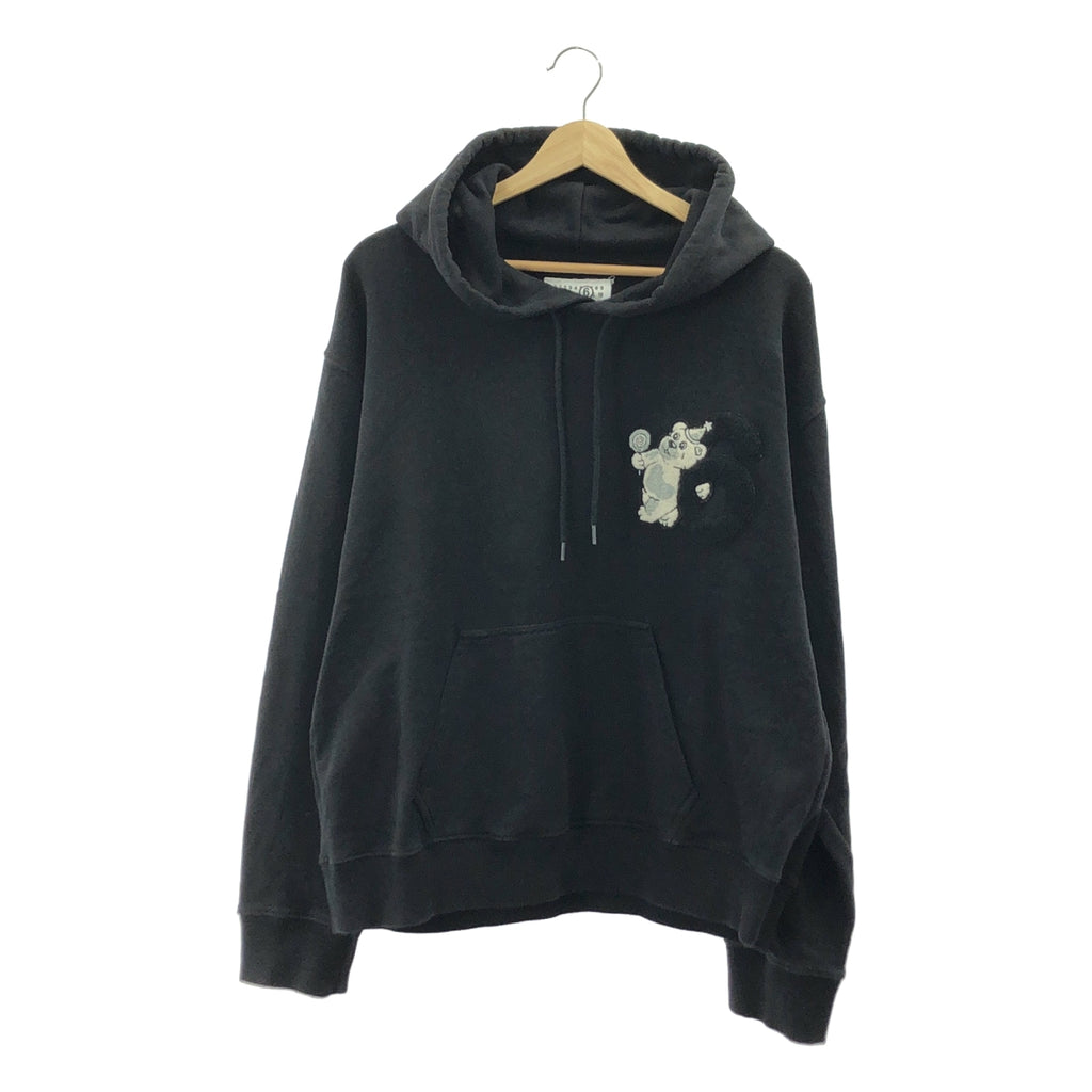 MM6 Maison Margiela / エムエムシックスメゾンマルジェラ | 2024AW | Circus Bear＆ロゴ ワッペン オーバーサイズフィット プルオーバーパーカー / ユニセックス | M |