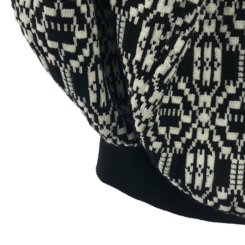 COMME des GARÇONS | 2021 秋冬 | 羊毛-聚酯全印花不對稱無袖針織衫 | XS | 女款