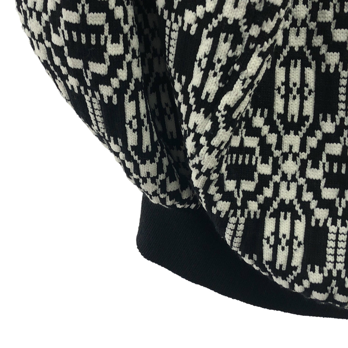 COMME des GARÇONS | 2021 秋冬 | 羊毛聚酯全印花不對稱無袖針織衫 | XS 碼 |