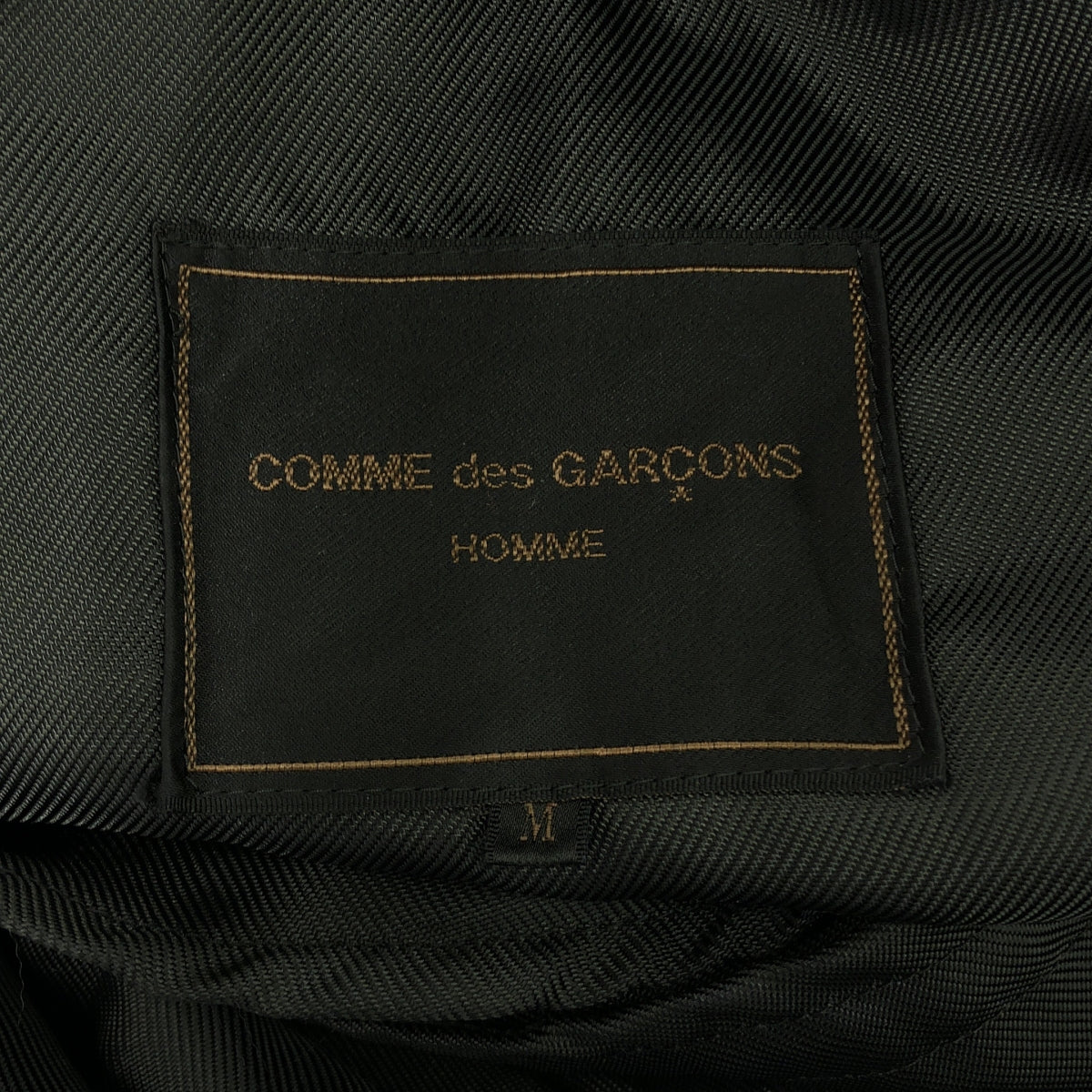 COMME des GARCONS 男士 |公元 1994 年 | 90 年代 Tanaka Homme 斜紋尼龍切斯特菲爾德外套 | SHOPBOP中號 |黑色|男士