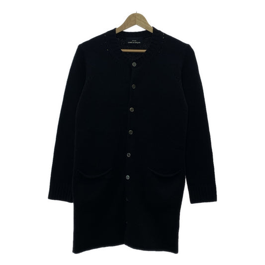 COMME des GARCONS | 經編布料2011秋冬 |羊毛圓領口袋長開襟衫 |
