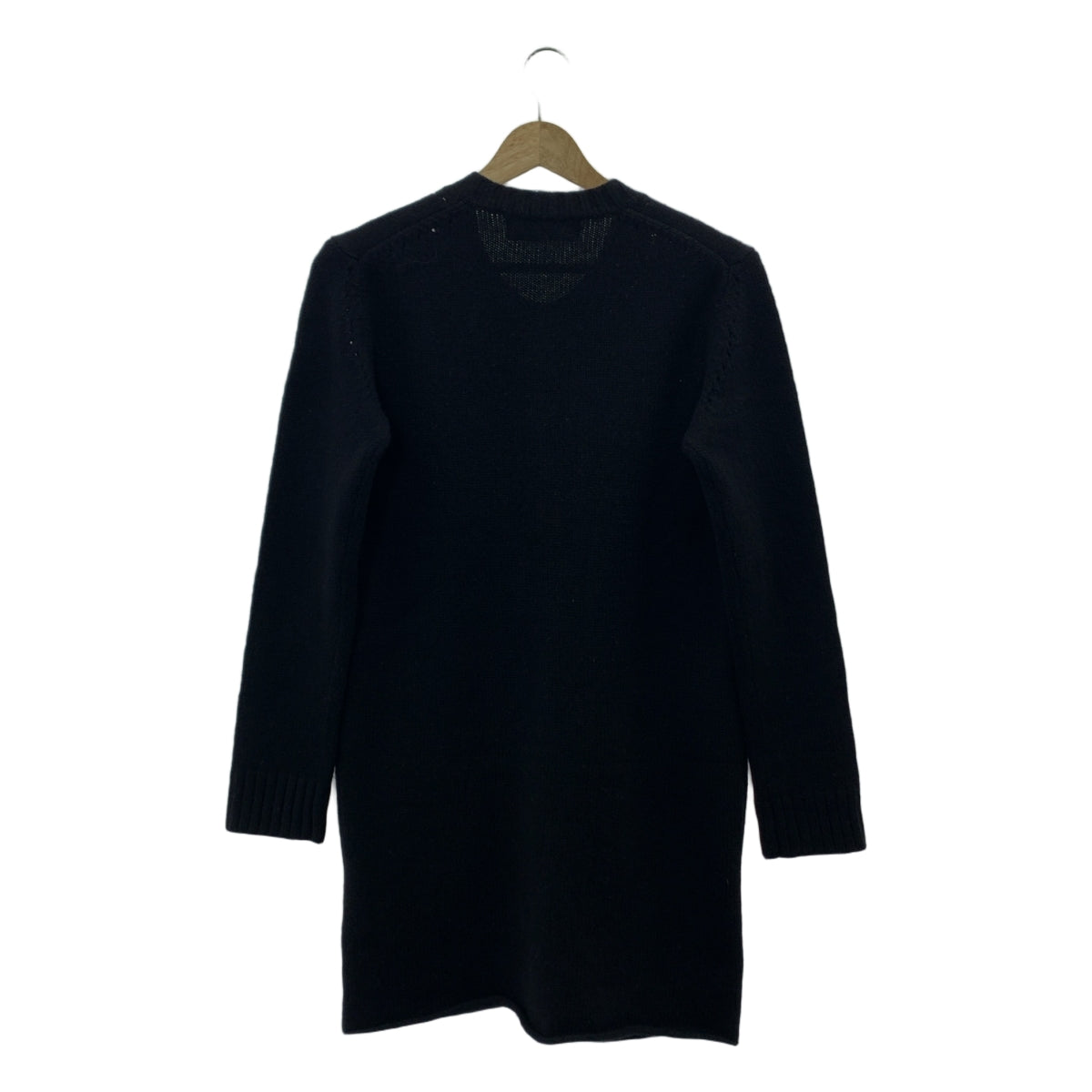 COMME des GARCONS | 經編布料2011秋冬 |羊毛圓領口袋長開襟衫 |
