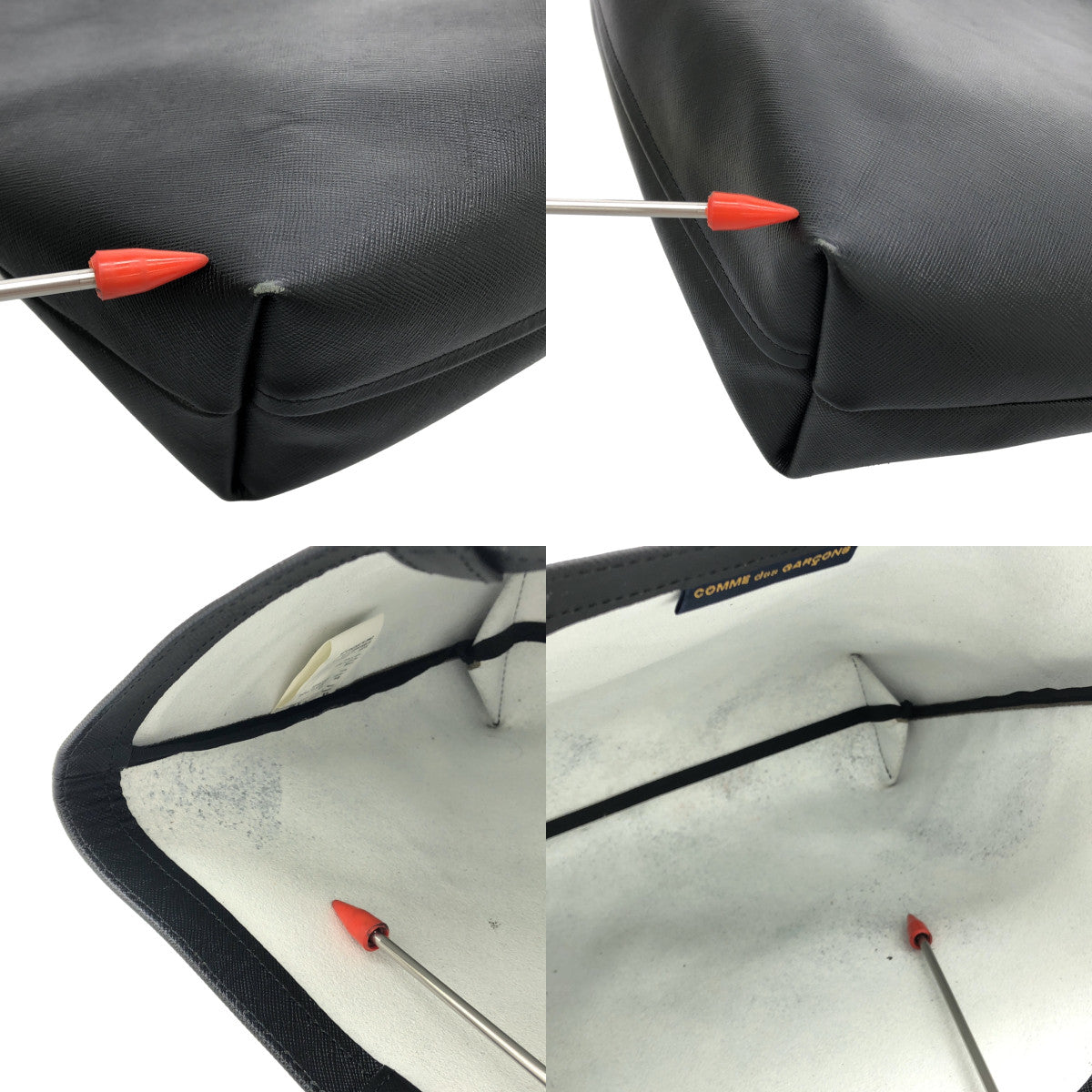 COMME des GARÇONS | 2017 秋冬 |牛皮標誌手提袋| SHOPBOP