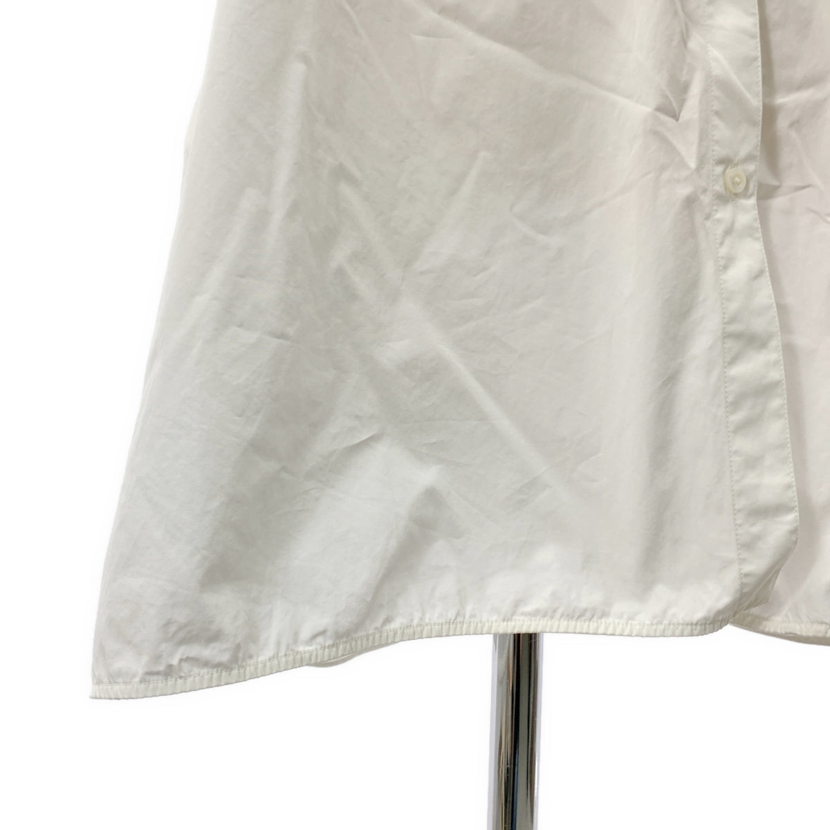JIL SANDER / ジルサンダー | 2023SS | コットン エンブロイダリーワンポイントロゴ ポケット付き オーバー シャツ ワンピース | 34 | レディース