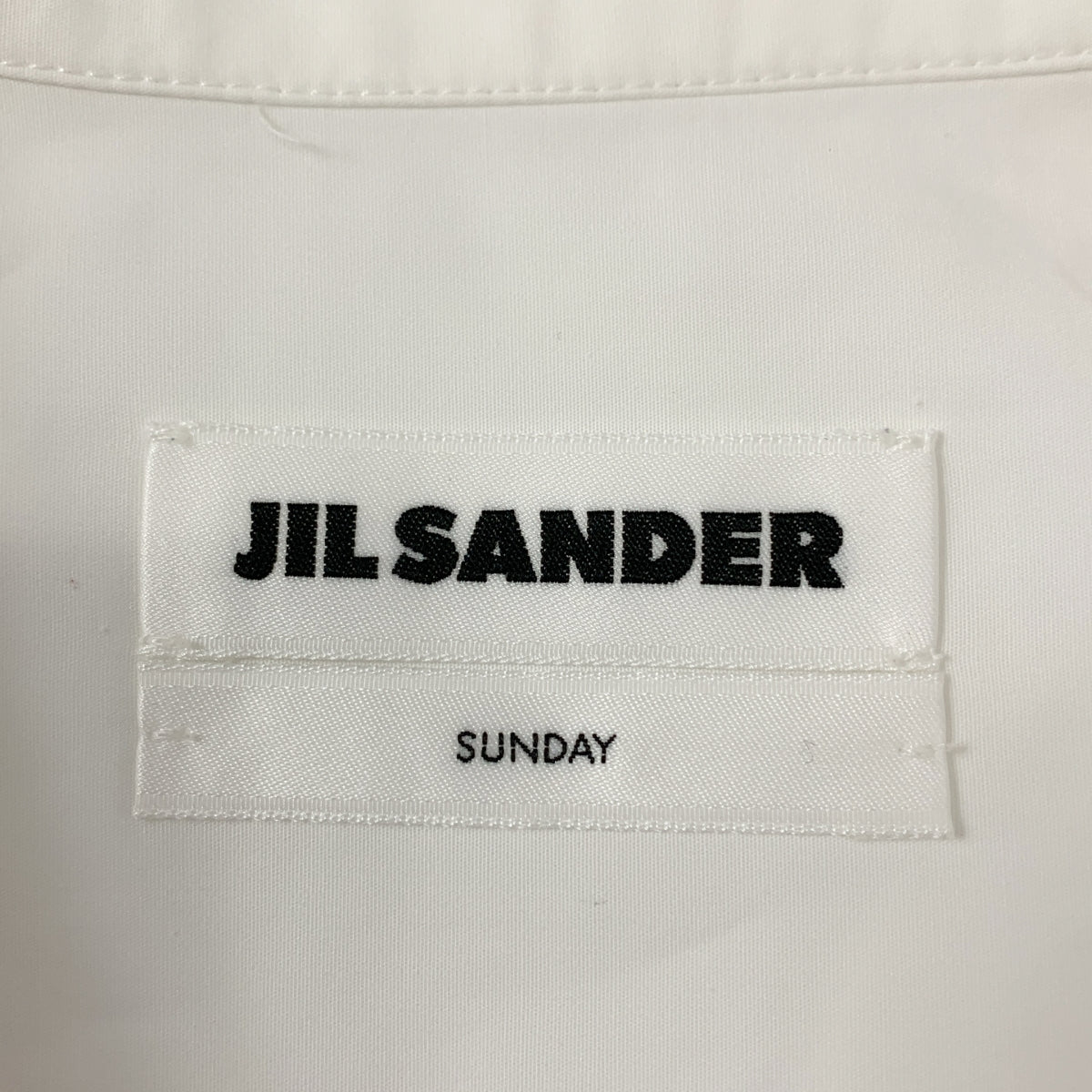 JIL SANDER / ジルサンダー | 2023SS | コットン エンブロイダリーワンポイントロゴ ポケット付き オーバー シャツ ワンピース | 34 | レディース
