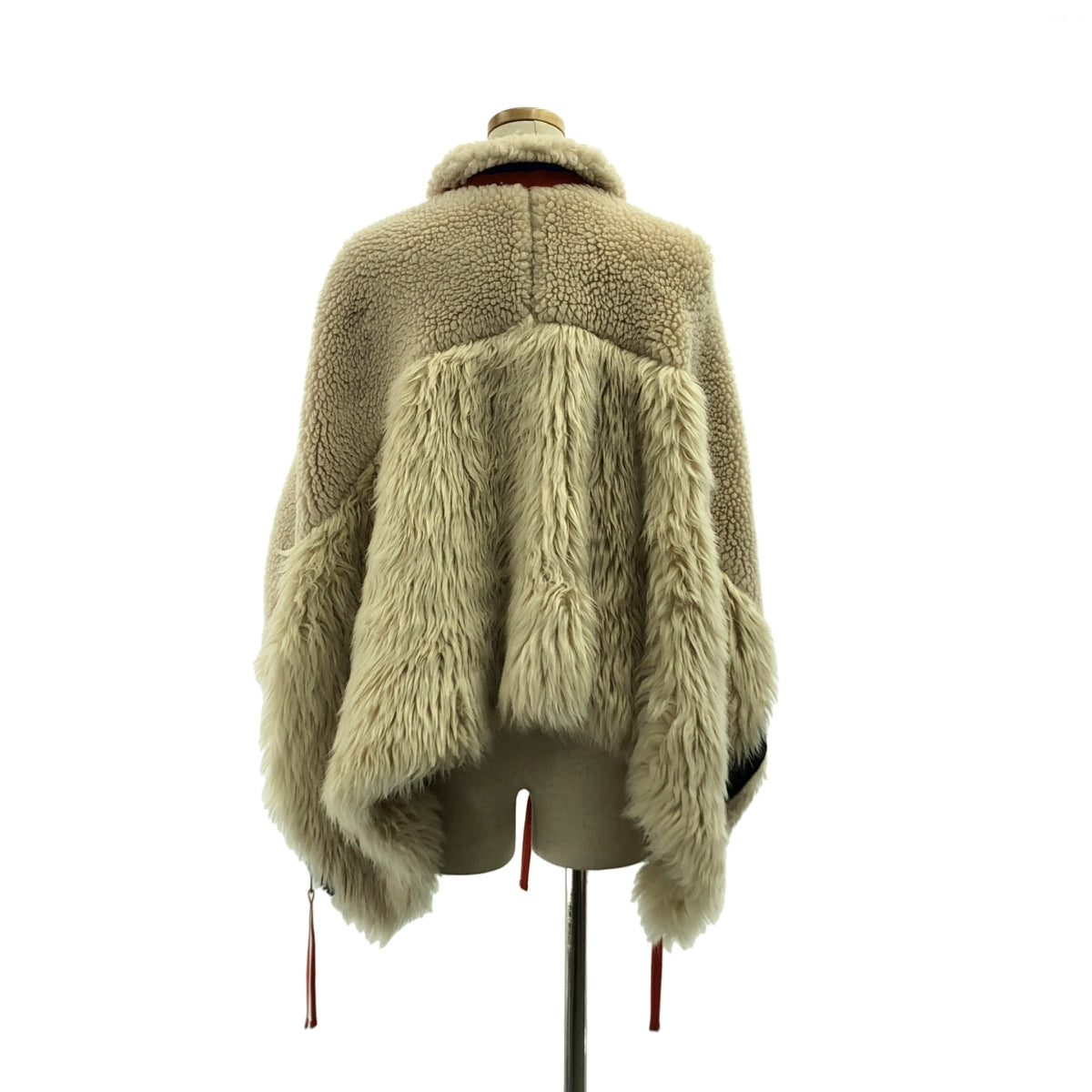 sacai / サカイ | 2021AW | Faux Shearling × Faux Fur Blouson / ファー ドッキング ボア オーバー ジャケット ブルゾン / 総裏地 | 4 | レディース
