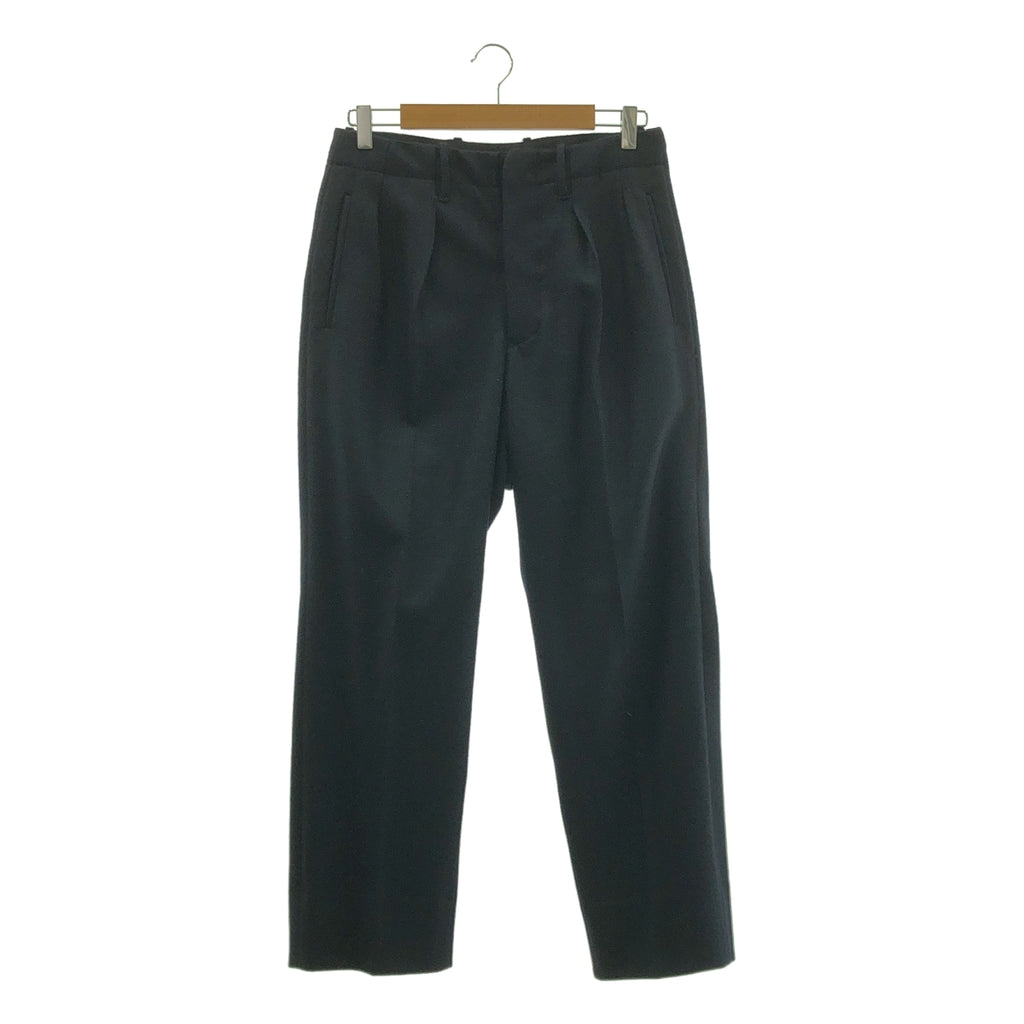 HAVERSACK / ハバーサック | ウール 2タック スラックス パンツ | 1 | レディース