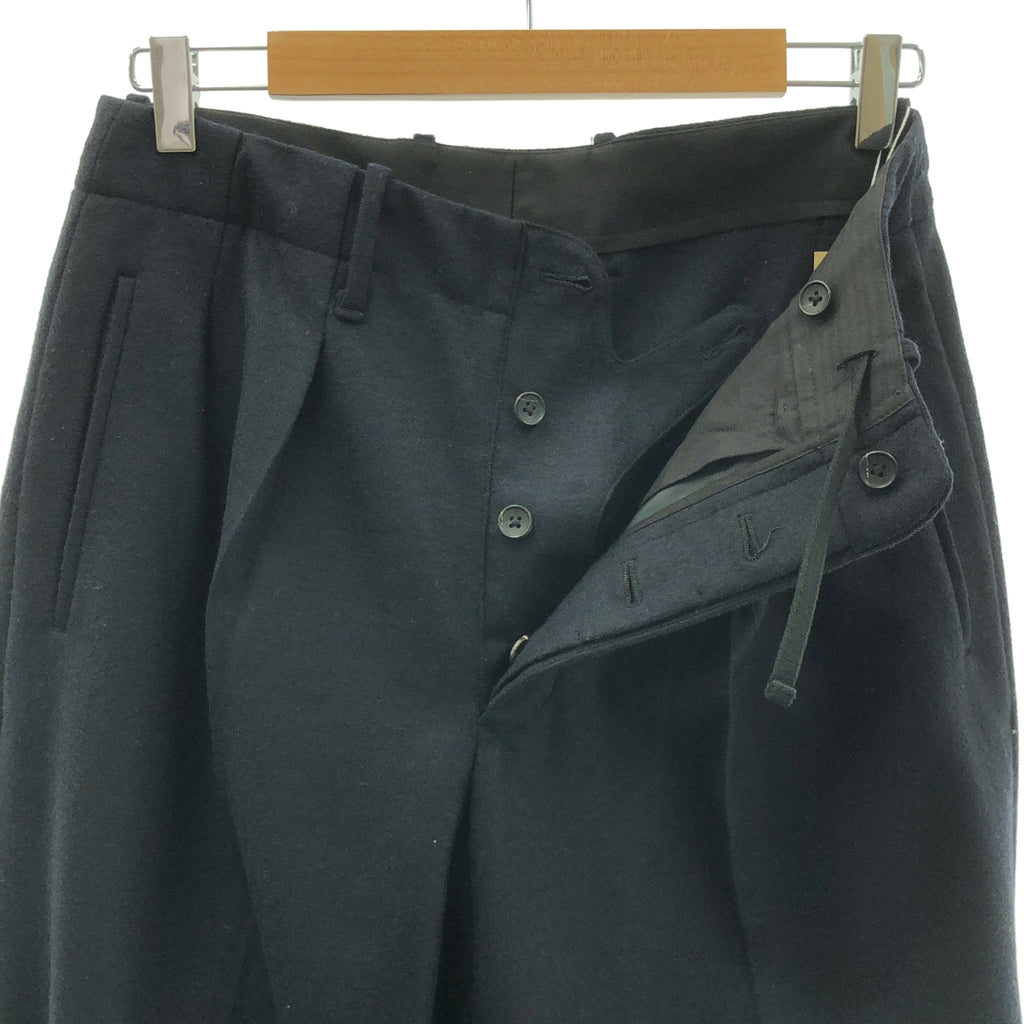 HAVERSACK / ハバーサック | ウール 2タック スラックス パンツ | 1 | レディース