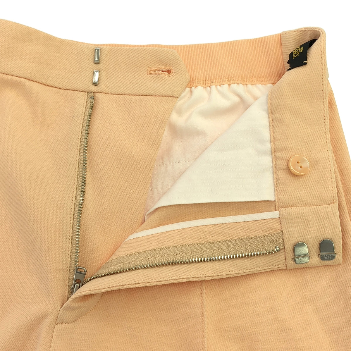 抽屜 |中心壓後褶前縫線褲 | 36 |米色 |女性的