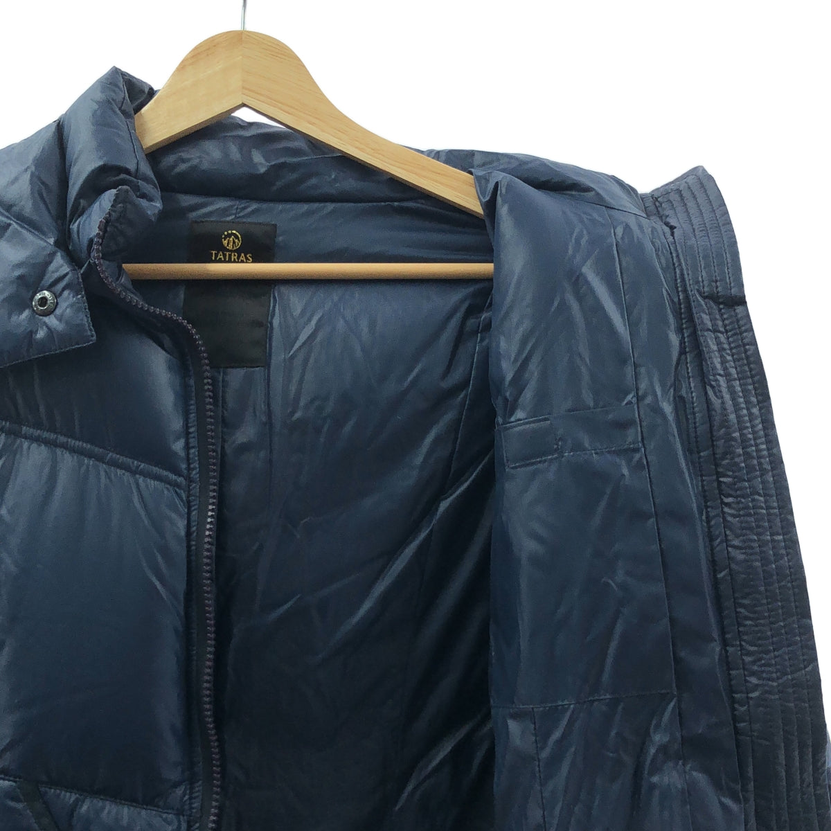 TATRAS | 波蘭浣熊毛連帽羽絨外套 | 36 | 海軍藍 | 女款