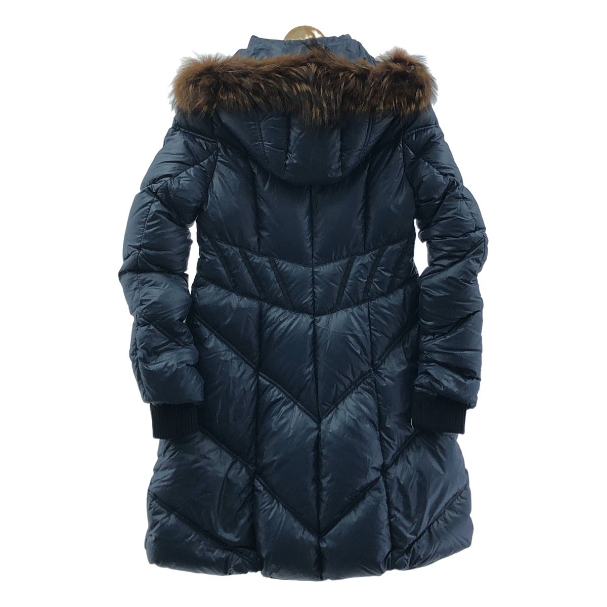 TATRAS | 波蘭浣熊毛連帽羽絨外套 | 36 | 海軍藍 | 女款